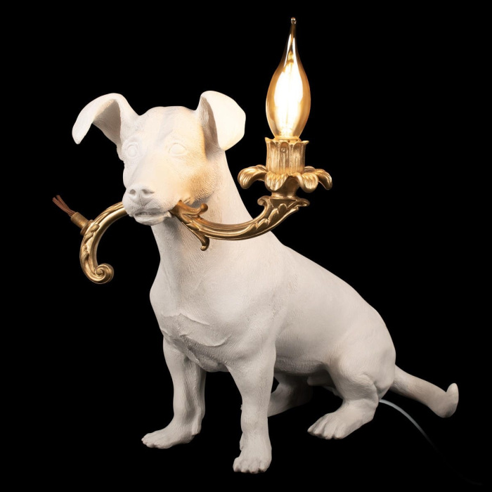 Интерьерная настольная лампа Dog 10312 White Loft It фото